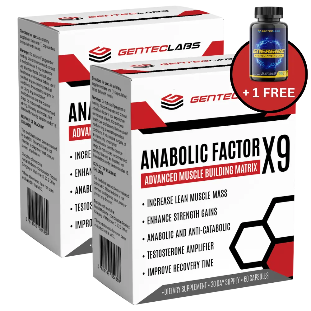 Anabolic Factor X9 (Buy 1 Get 1 Free) + Free Energize Preworkout