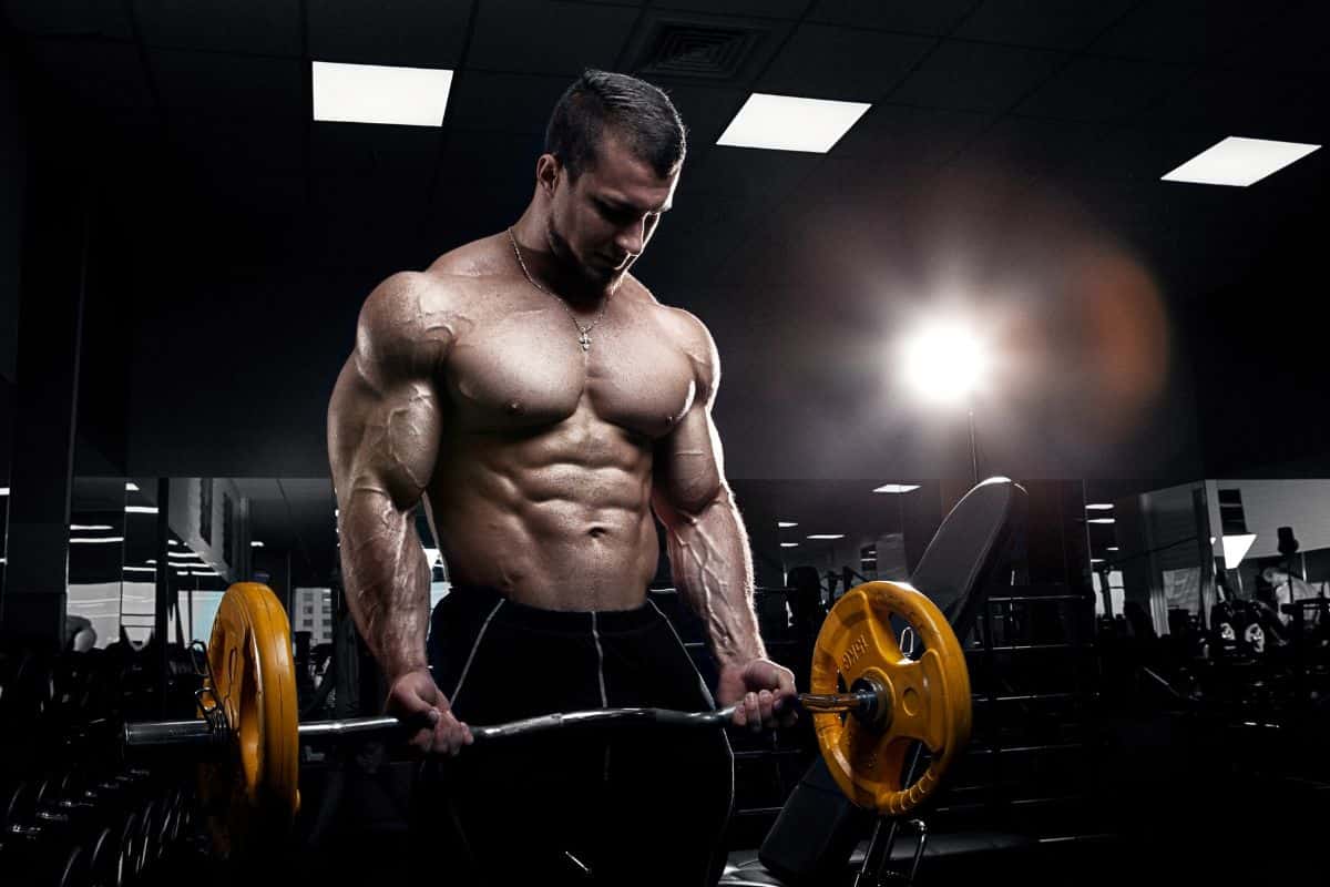 Man performing tempo training