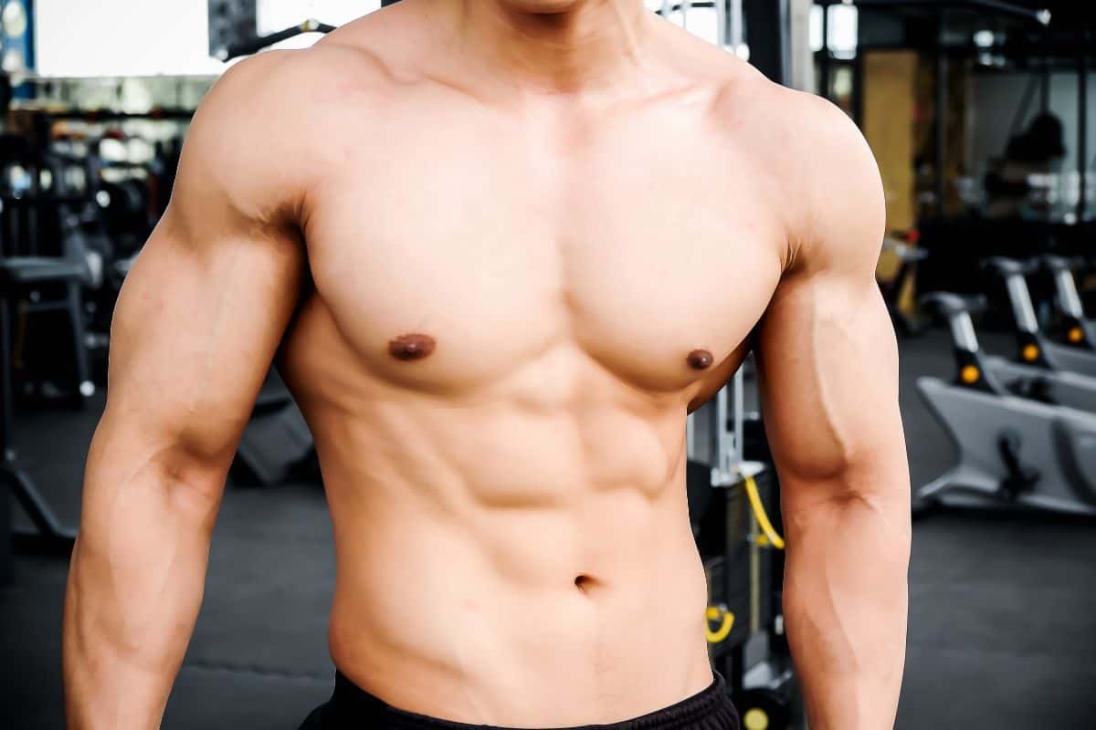 Man with 6 pack
