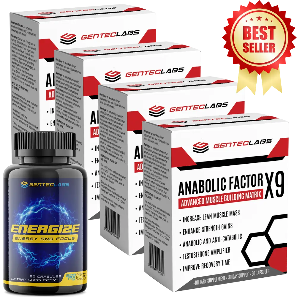 Anabolic Factor X9 (Buy 2 Get 2 Free) + Free Energize Preworkout